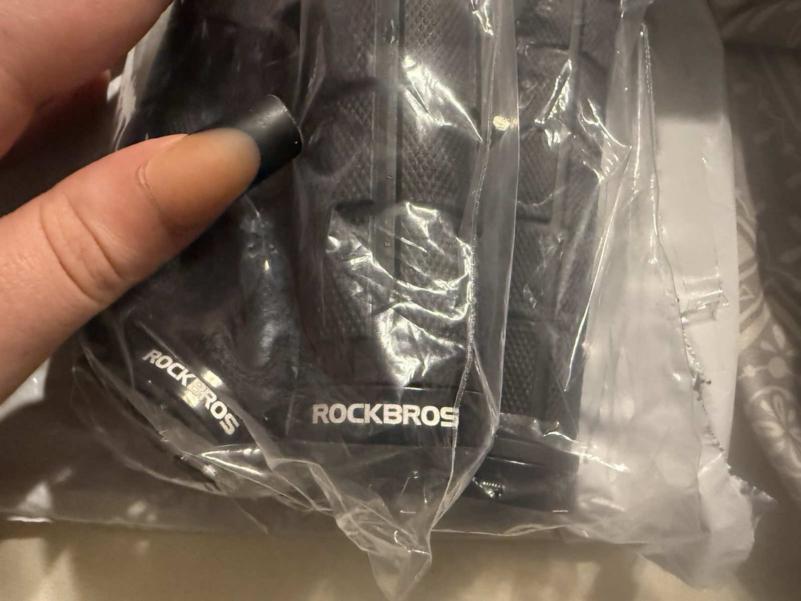 ROCKBROS MTB Bike Handle bar Grips Rubber Aluminum Barend 2 Pack Black