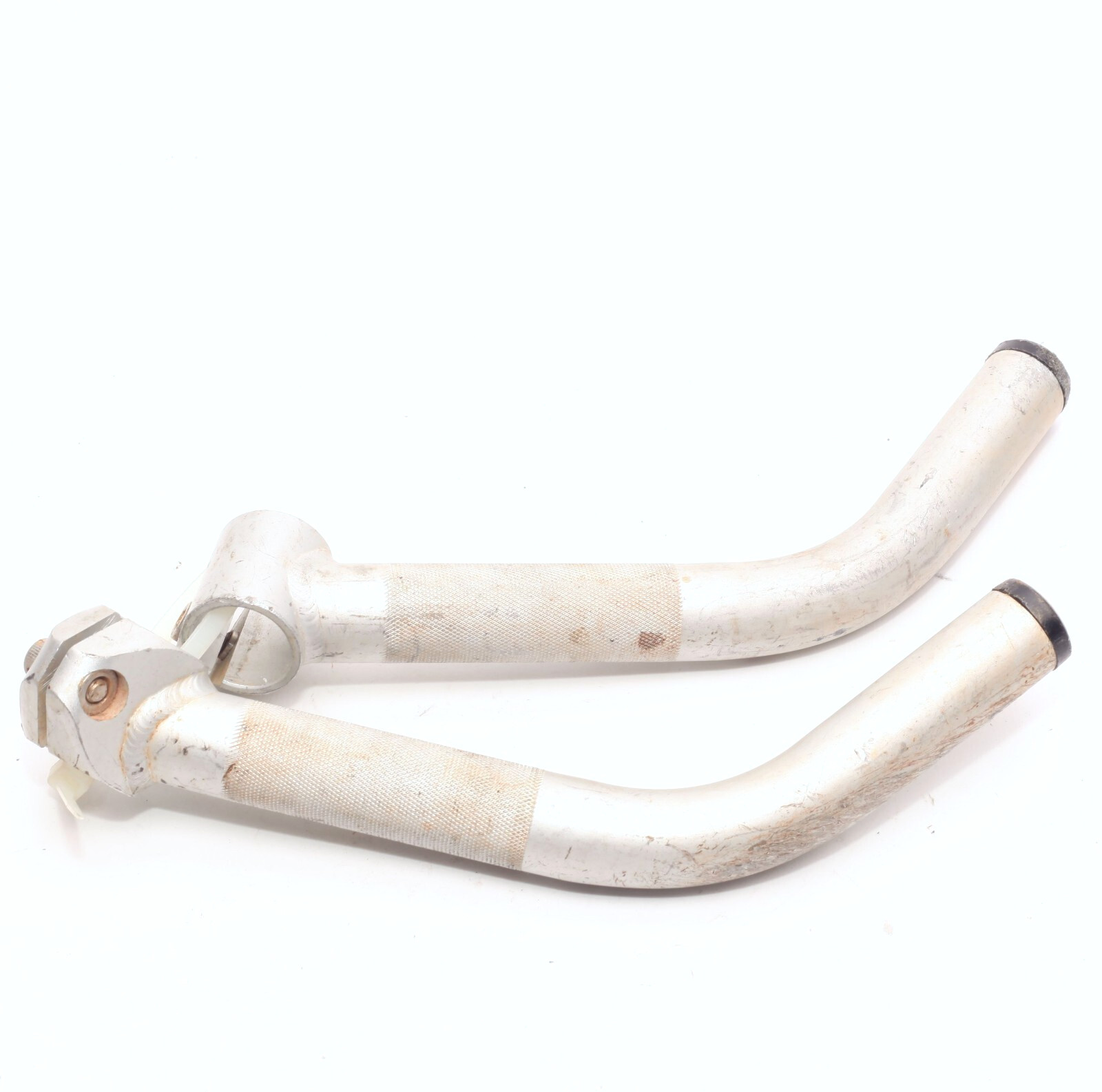 Control Tech Control Stix II Lite 8″ MTB Bar Ends 1990s Silver Anodized Aluminum