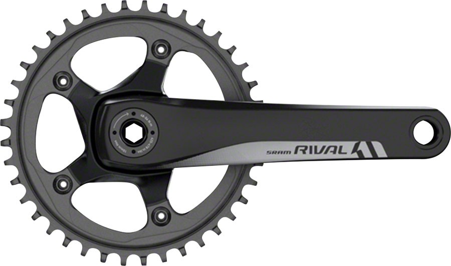 SRAM Rival 1 Crankset 170mm 10/11-Speed 42t 110 BCD GXP Spindle Interface Black