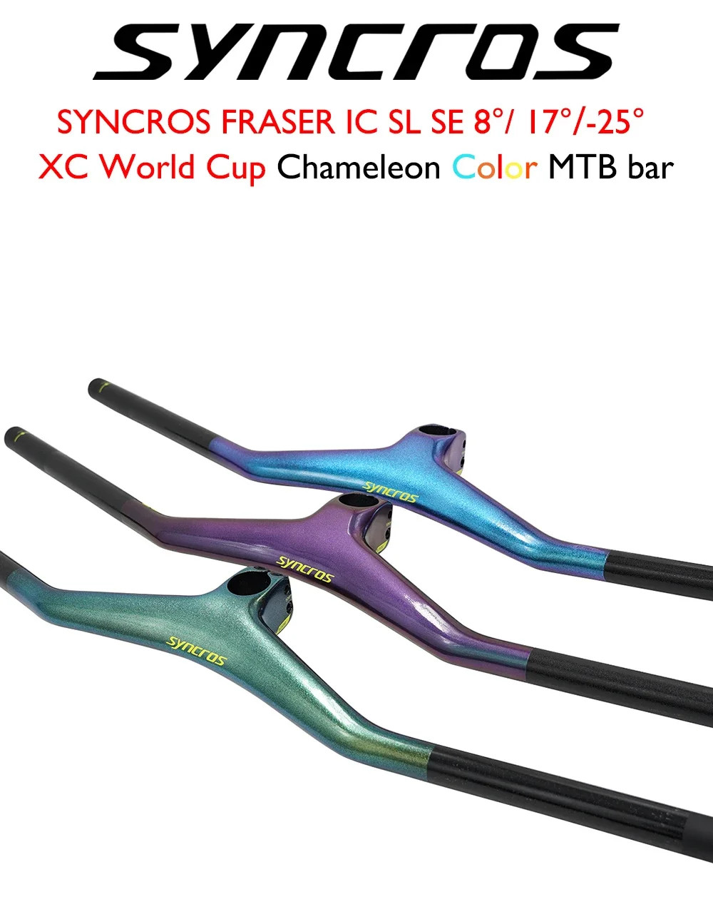 Integrated Cockpit Handlebar 8°/17°/25° with Bike Computer Mount and Stem