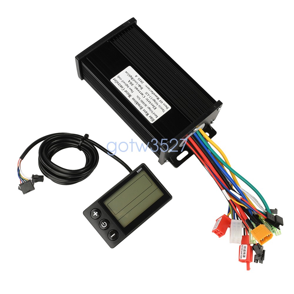 36V 48V 64V 40A 30A 20A Brushless Motor Controller E-Bike S866 LCD Display Meter