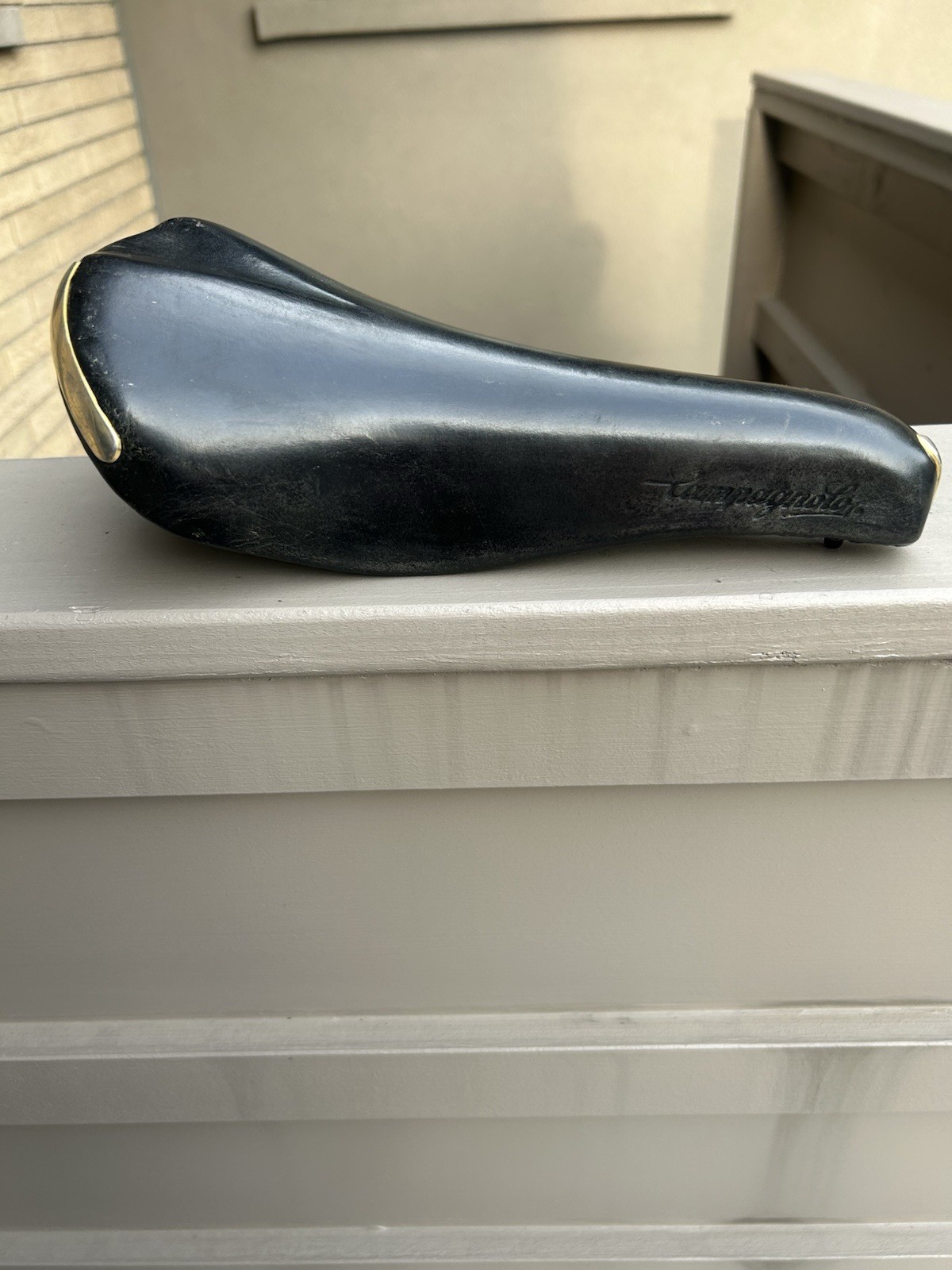 Campagnolo Electa Pneumatic Leather Bicycle Saddle