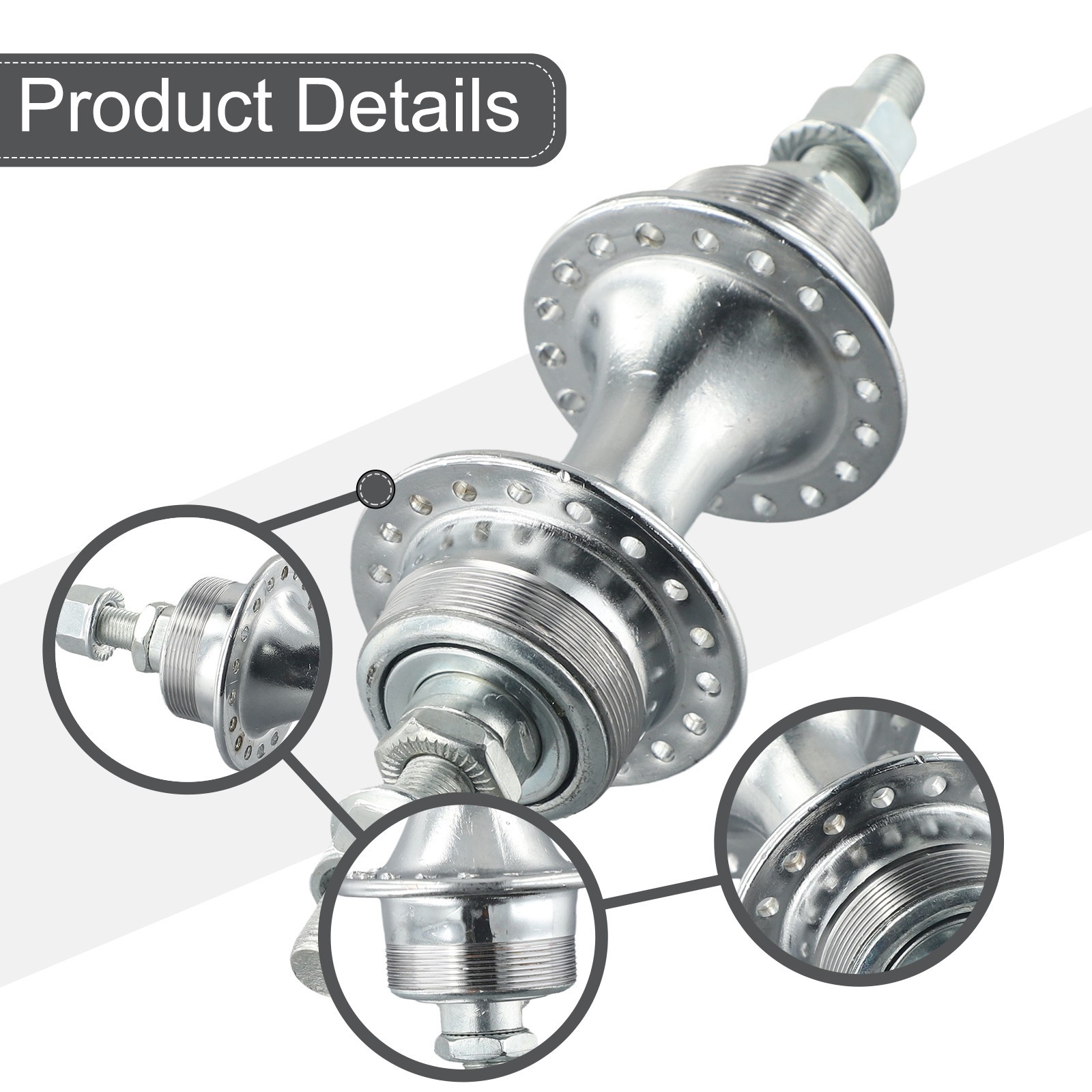 1pc 36 Hole Bike Hub Bicycle Kits Iron Steel Rear 130MM Rear Drum 340g