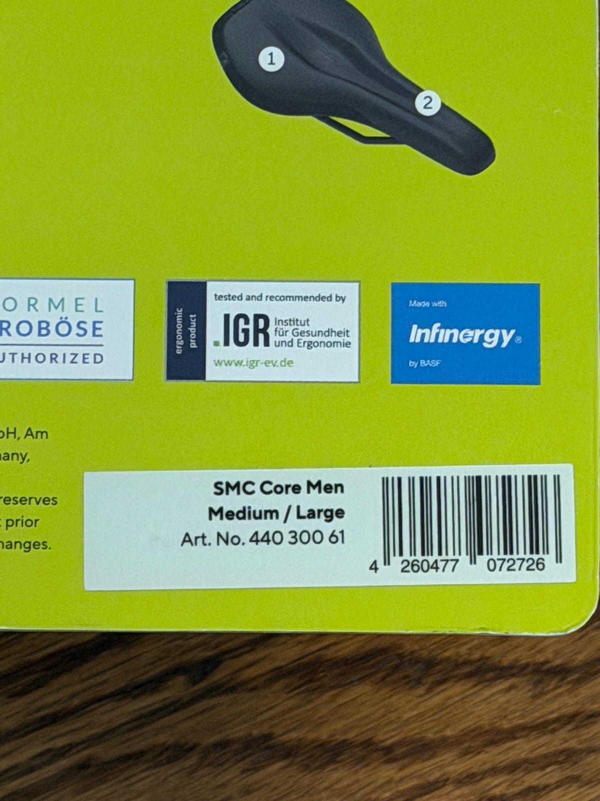 NEW Ergon SMC Core Men’s M/L Bicycle Saddle Black Gray MTB Gravel Bikepacking