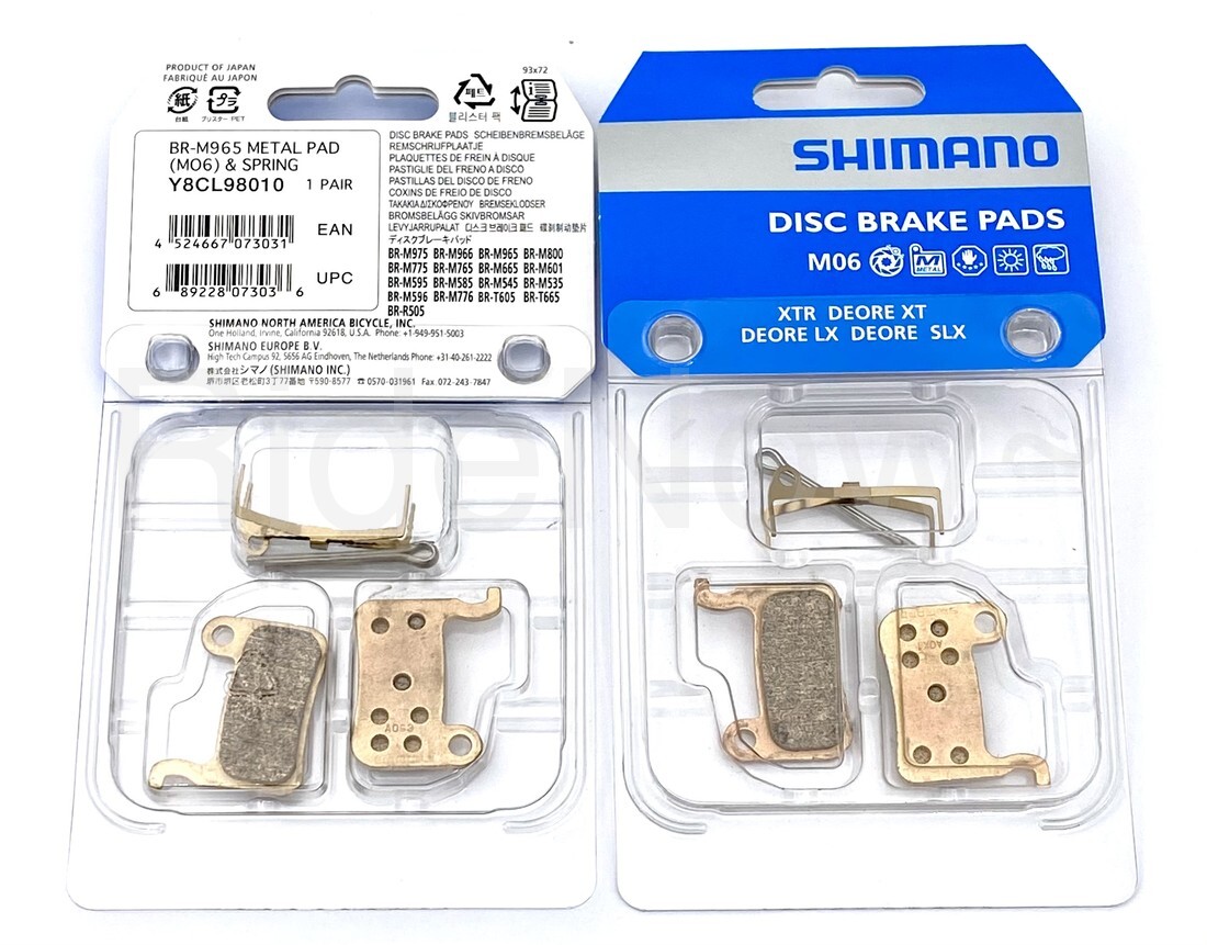 Shimano XTR M975,M966,M965 Saint M800,XT M776,LX,Deroe M06 Metal Disc Brake Pad