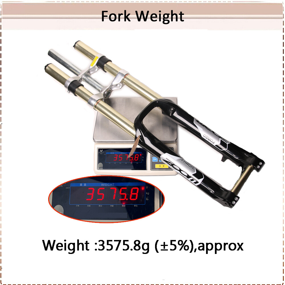 26″ Downhill Zoom DH680 Mountain MTB Bike Suspension Forks Disc 1-1/8″ 110*20mm