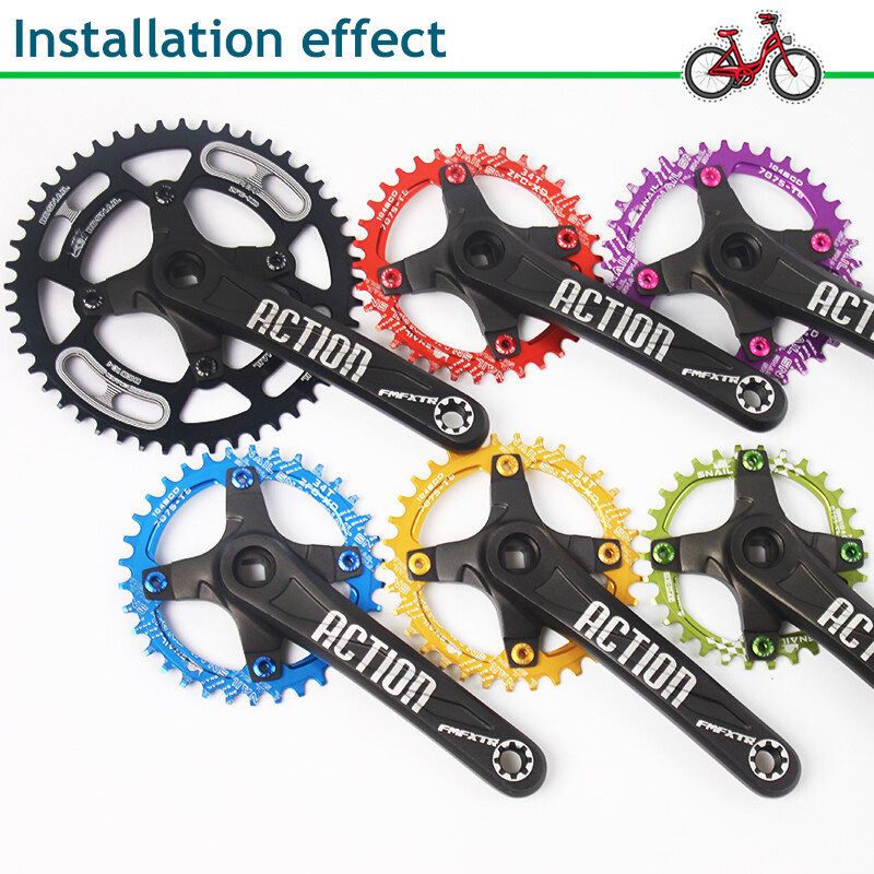 SNAIL 30-52T 104BCD Narrow Wide MTB Bike Chain Ring Single Chainwheels Crankset