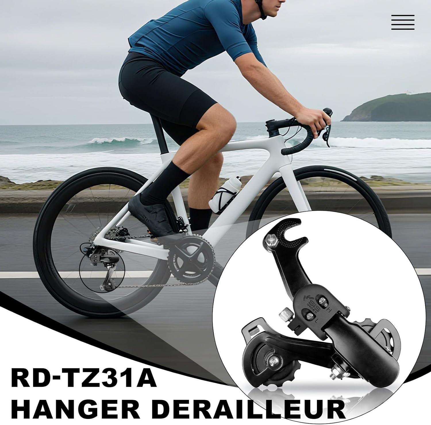 Durable Aluminum Alloy Rear Derailleur for Mountain Bike