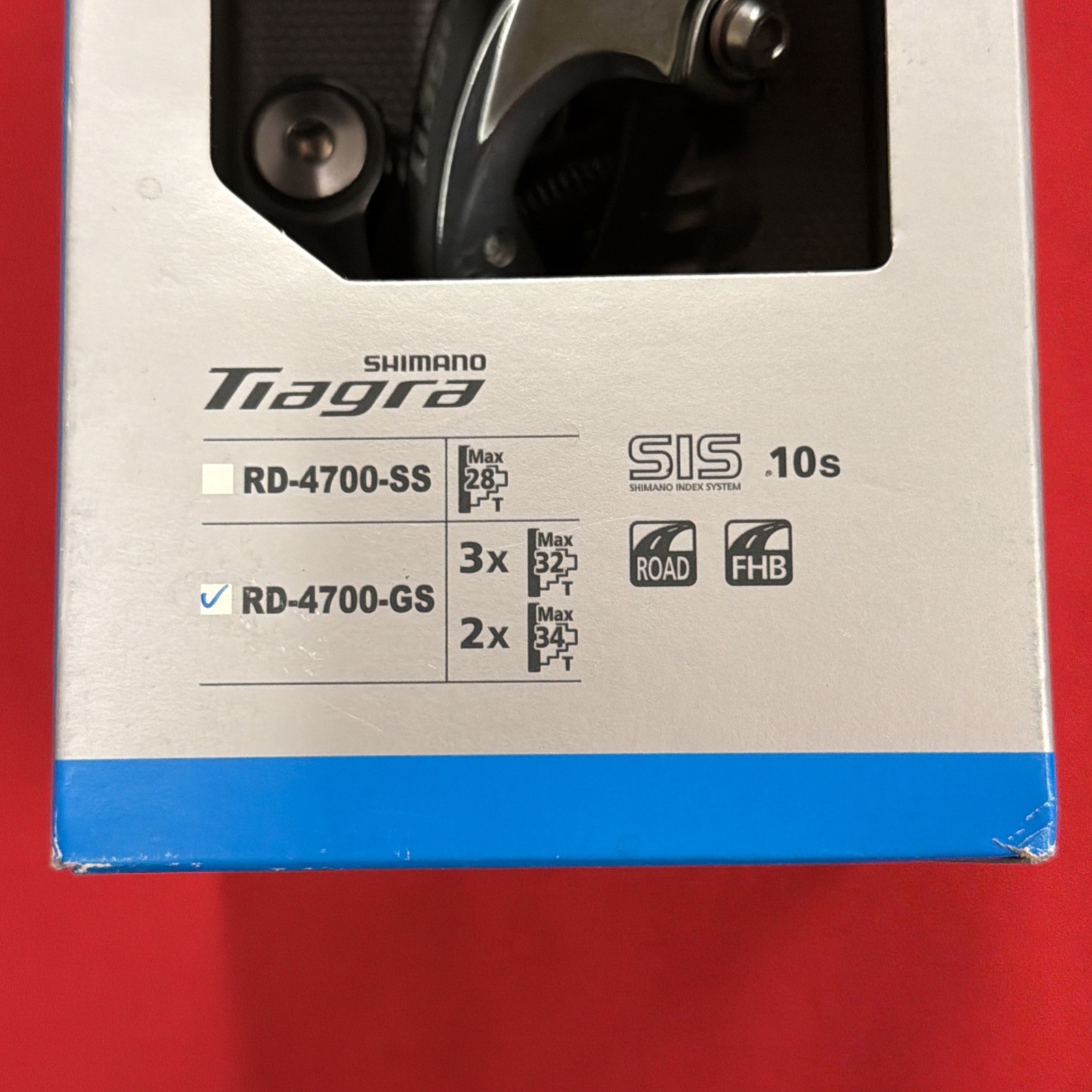 Shimano Tiagra RD-4700-GS Rear Derailleur – 10 Speed, Medium Cage NEW