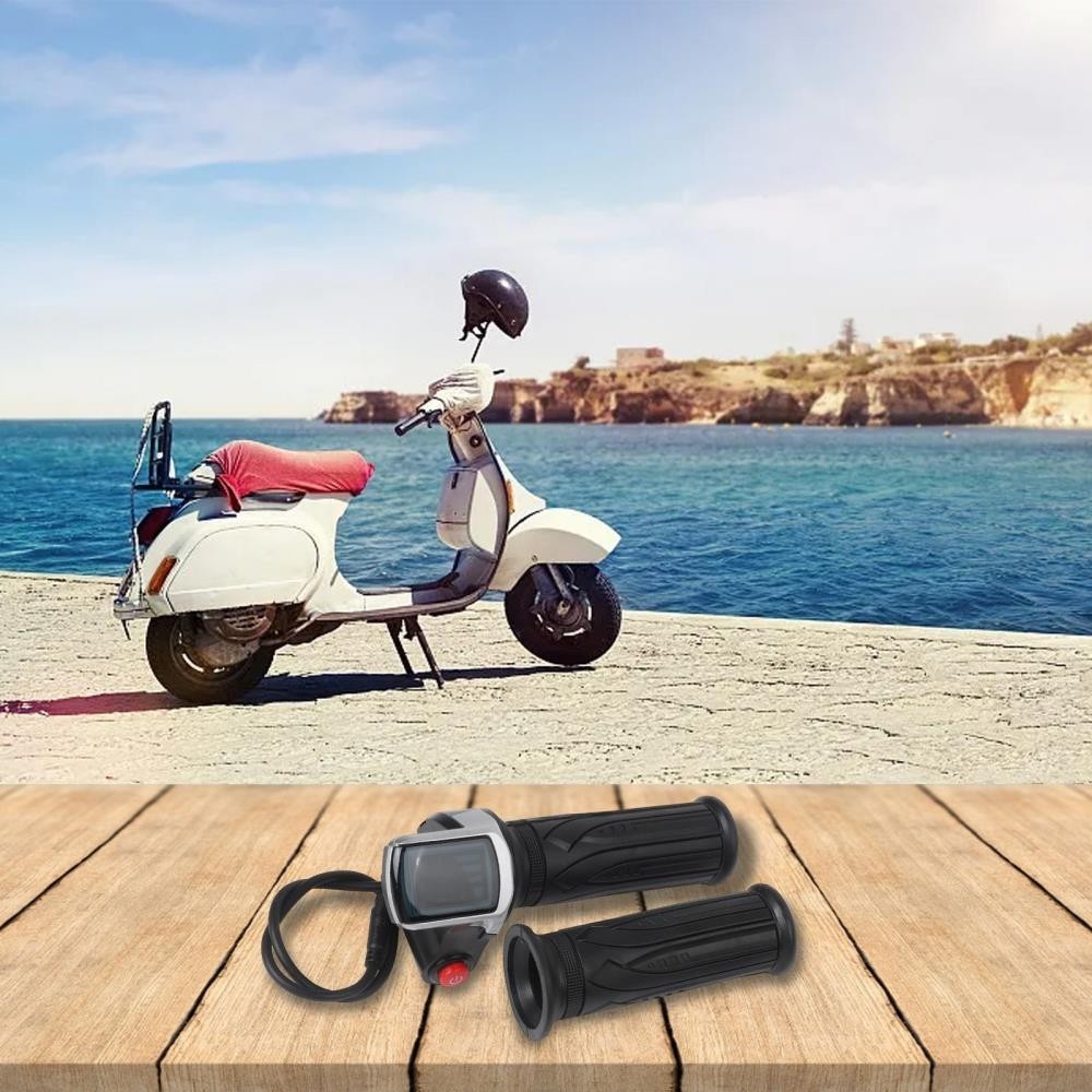 Electric Scooter Throttle Grip With Waterproof 6 Pin Interface For E Bike 48 [