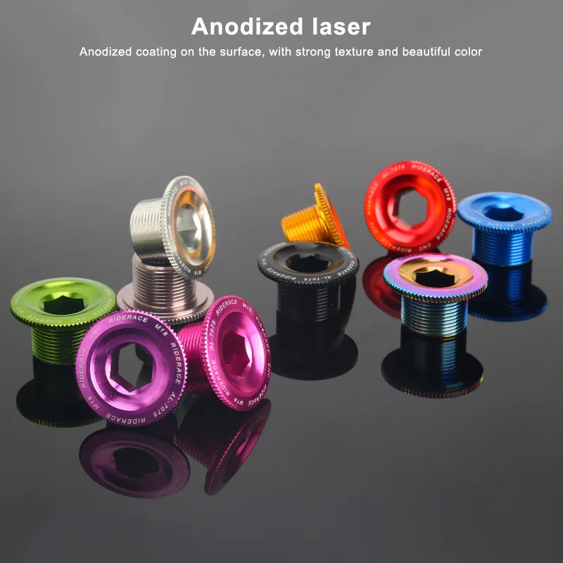 Bike Crank Arm Fixing Bolt Cap Aluminum Alloy MTB Shimano Crank Nut M18 M20