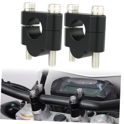 22mm Handlebar Risers 7/8” Motorcycle ATV Dirt Bike 20mm(0.78inch) Sand Black