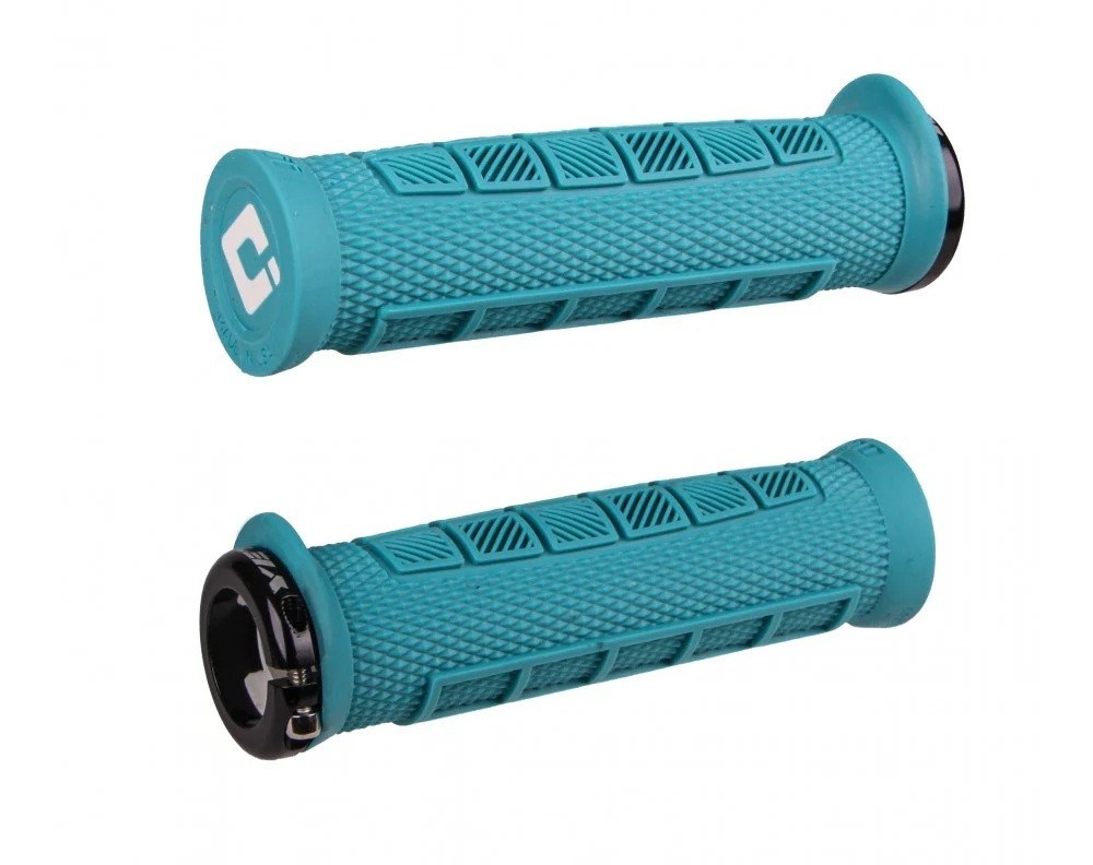ODI ELITE PRO V2.1 Lock-On Grips (YETI Turquoise) – New Old Stock