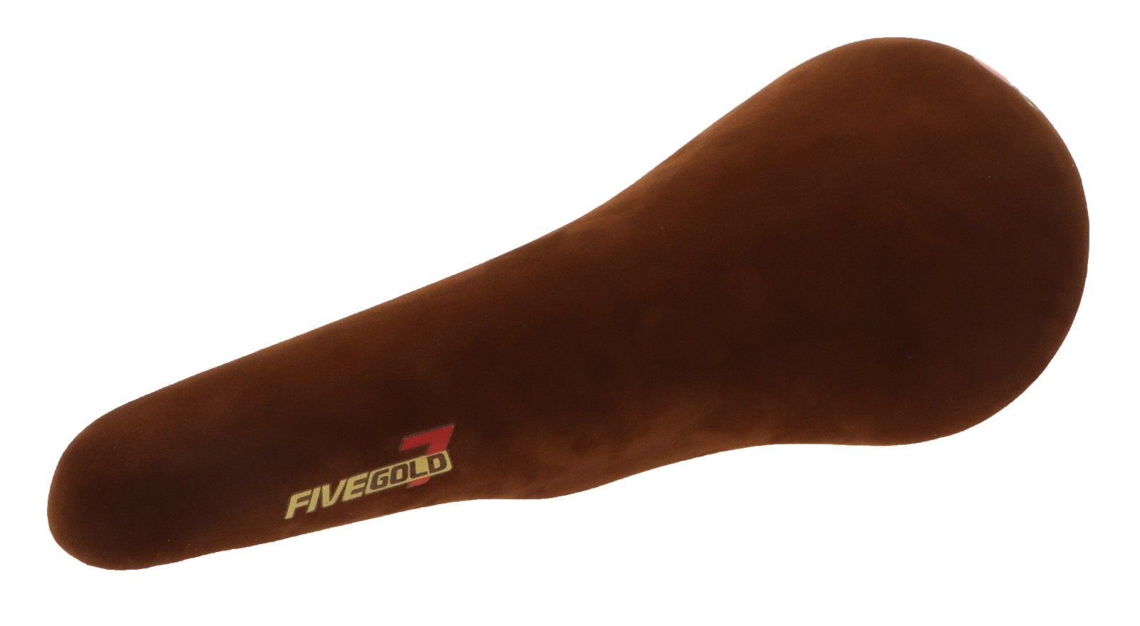 Kashimax Five Gold 7P Saddle NJS 30mm Rails Brown Suede Leather NEW NOS