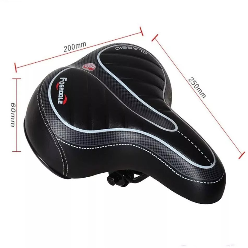 Comfort Wide Big Bum Soft Gel Cruiser Bike Saddle Bicycle Seat Air Cushion Pad