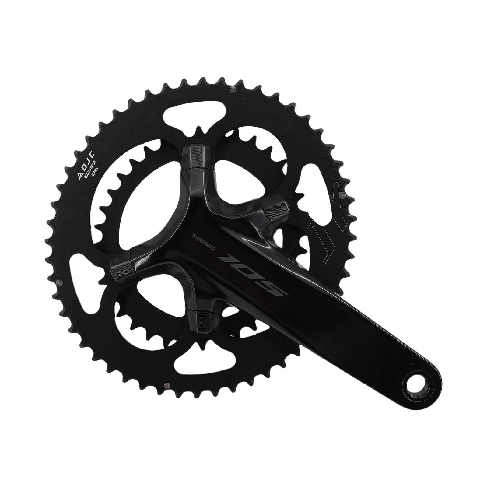 DJC Road Bike Chainring 110bcd 4 Bolts Mounting Oval Round 2x Double for Shimano