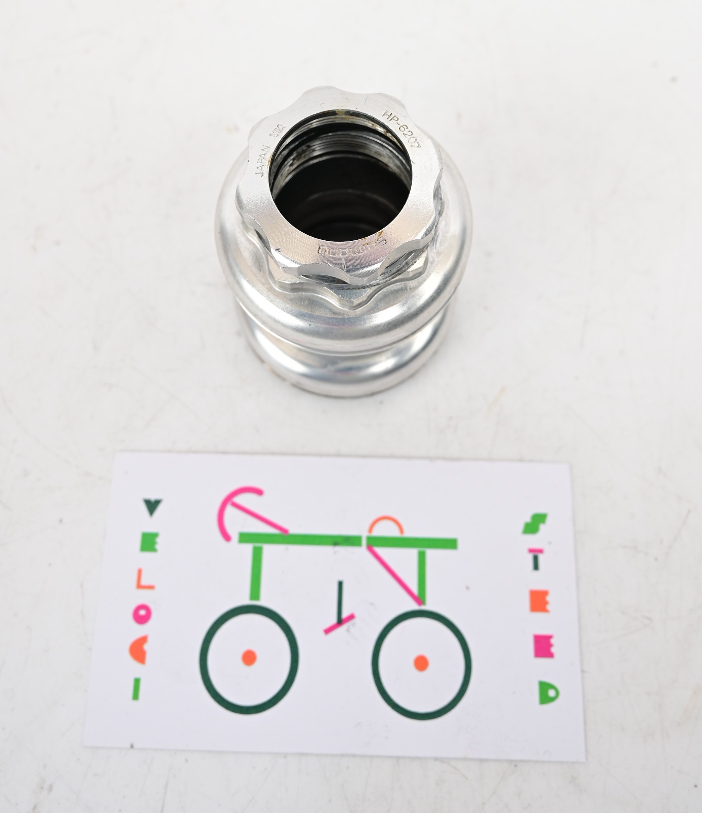 Vintage Shimano 600 EX HP-6207 1” Headset Splined Lock Nut 26.4mm Crown Race