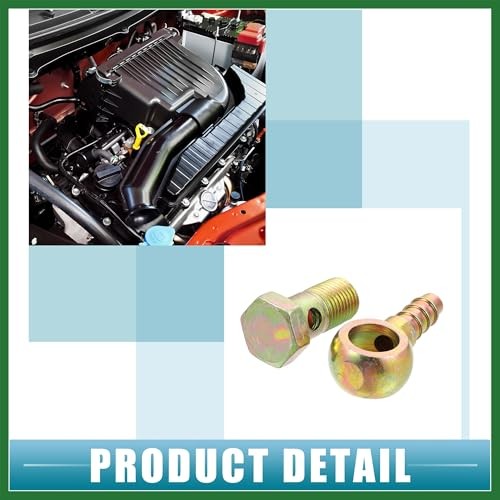 Banjo Bolt M14x1.5 10mm Banjo Hose Barb Bolt Fittings Brake Line Fitting