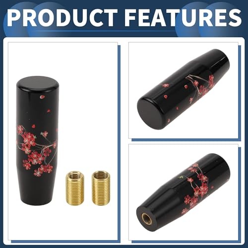 Car Shift Knob, 12cm Universal for Automatic and Manual Vehicle Flower Gear