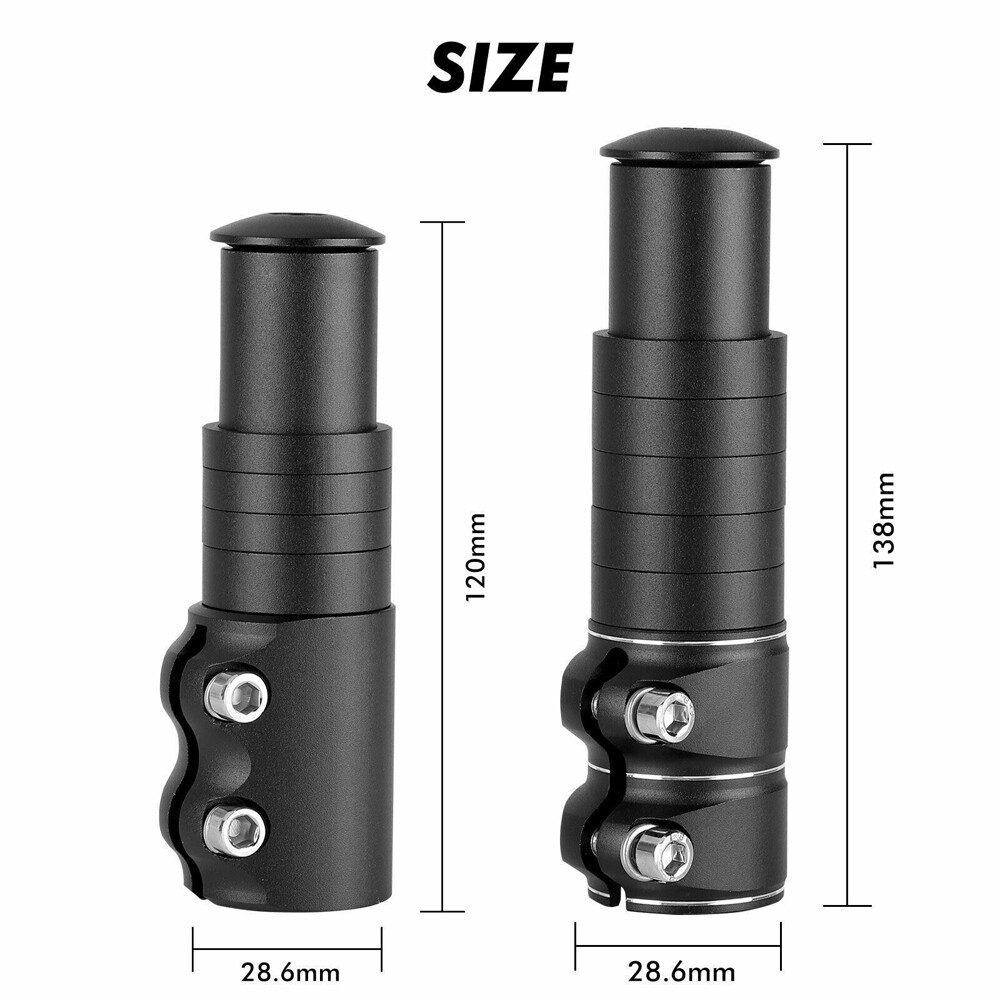 Mountain Bike Handlebar Front Fork Stem Riser Extender Extension Head Up Adaptor
