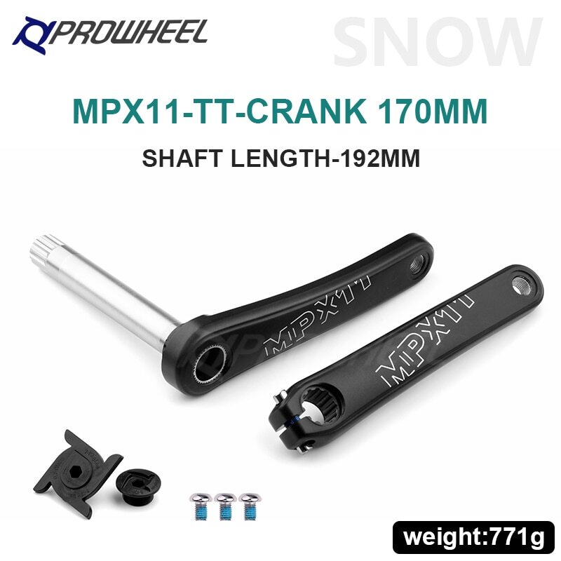 Snow Bike Fatbike Crankset 176/192 Mm Crank Arm with Bottom Bracket