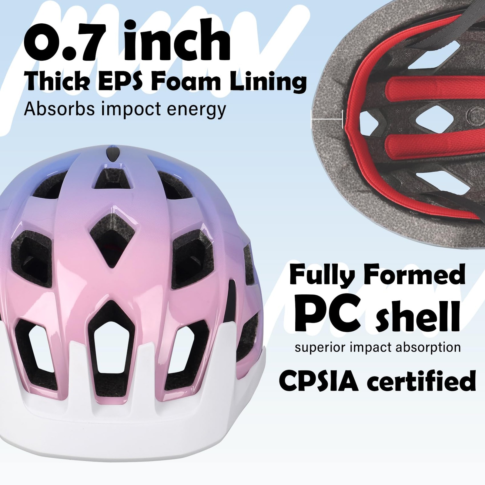 Kids Bike Helmet Adjustable for Youth Toddler Boys & Girls 3-12 Years Cycling Sk