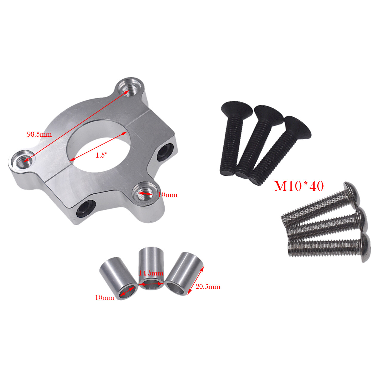 Motorized Bike 32-44T Sprocket 1.5″ Adapter Fit 415 Chain 80cc 2 Stroke Bicycle