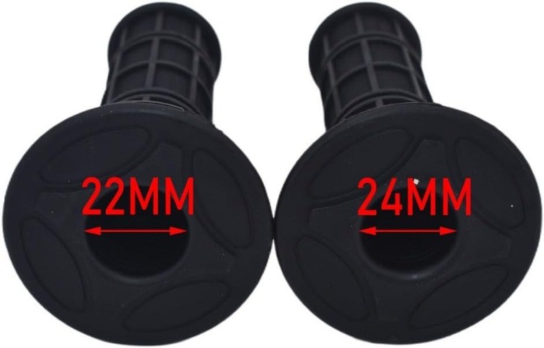 7/8″ 22mm-24mm Hand Grips, Design with Textured Surface Grips Rep Color: black