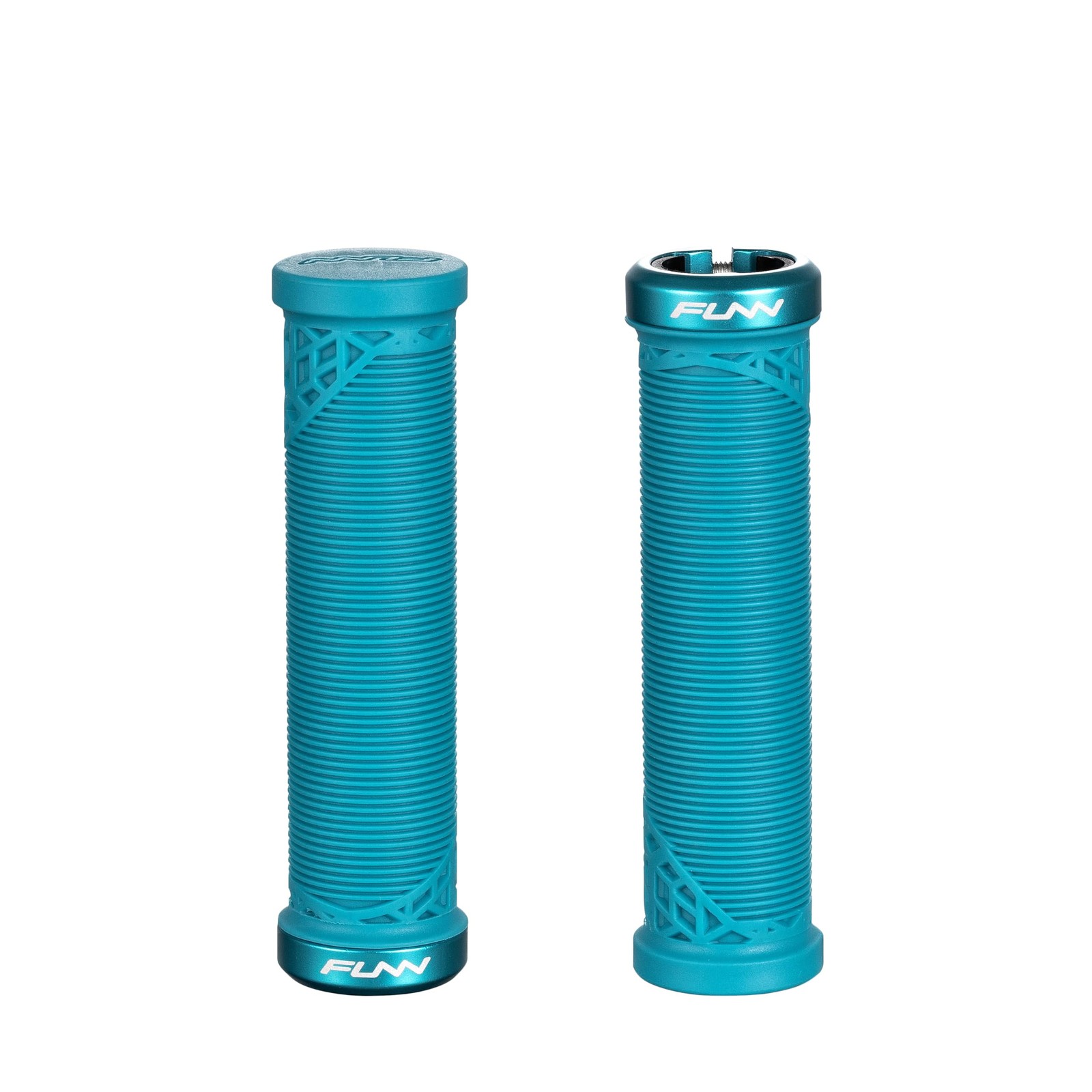 Funn Hilt JR Mountain Bike Handlebar Grips with Single Lock On One Size, Turq