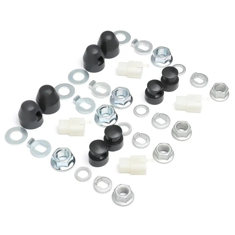E-bike Hub Motor Axle M12 / M14 Kit Lock Nut Lock Washer Spacer Nut-Cover Set