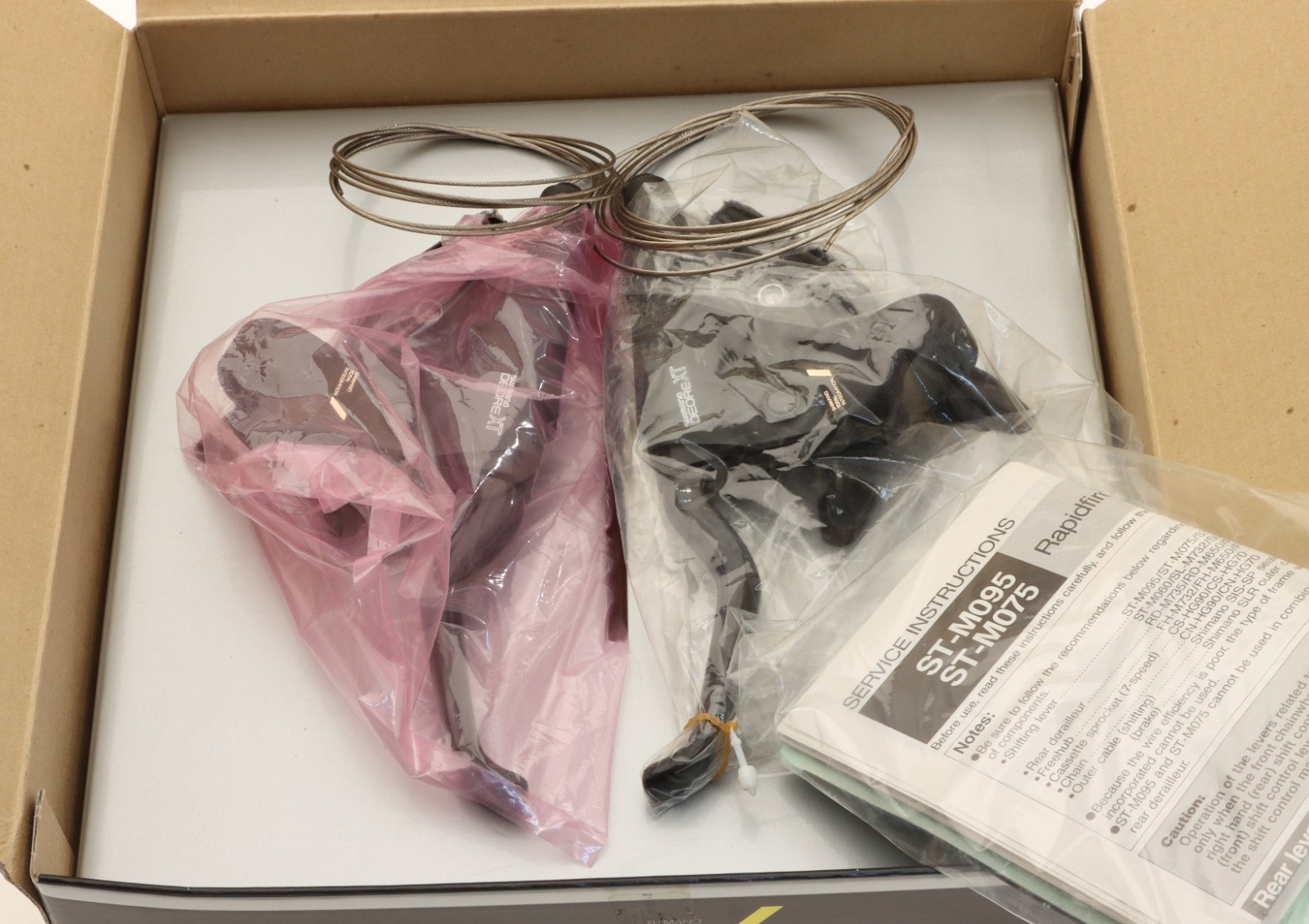 Shimano Deore XT ST-M095/ST-M075 3x7s Trigger Shifter Set Rapidfire Plus NOS NEW