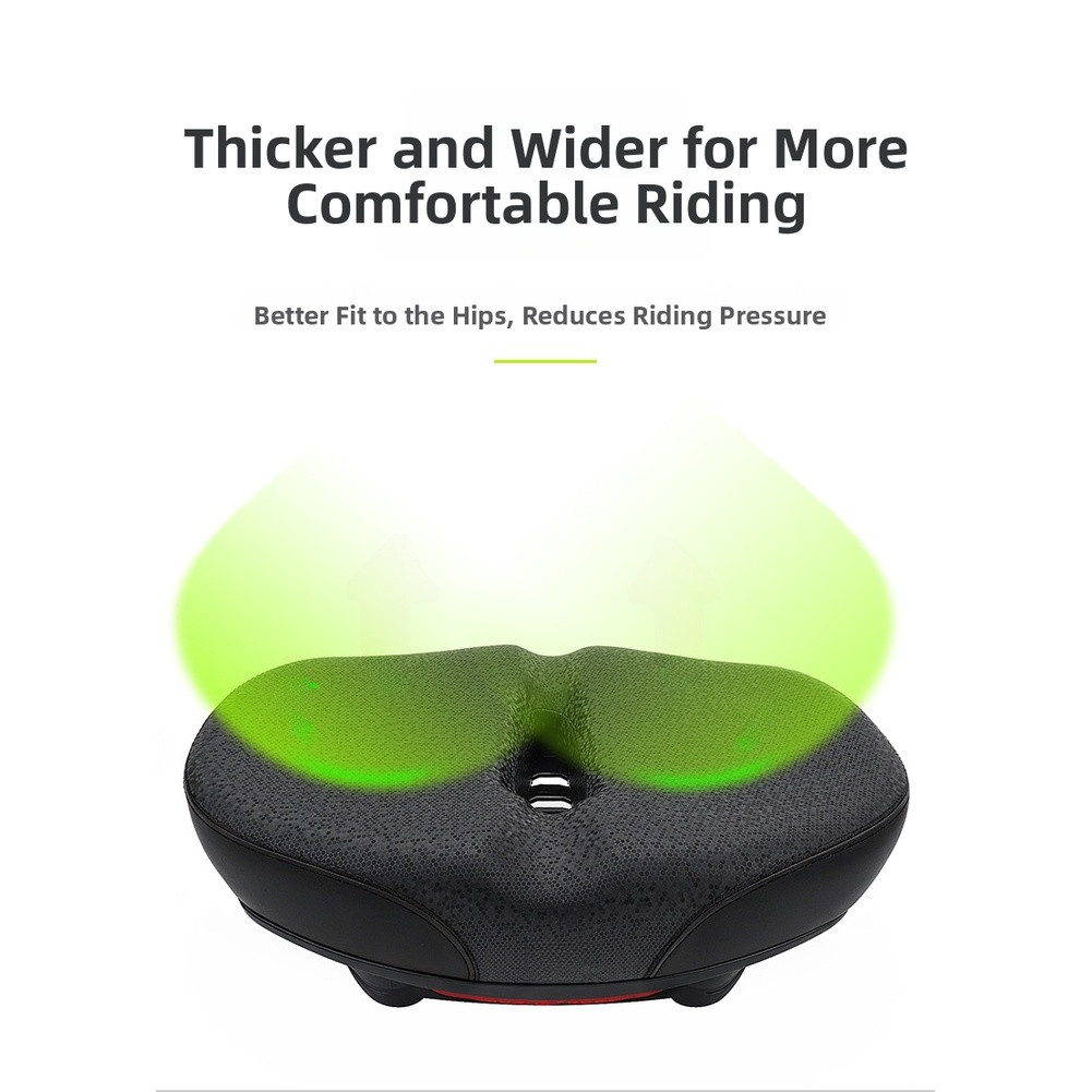 For City Bike Saddle with 290mm Length 215mm Width for Folding E-Bikes