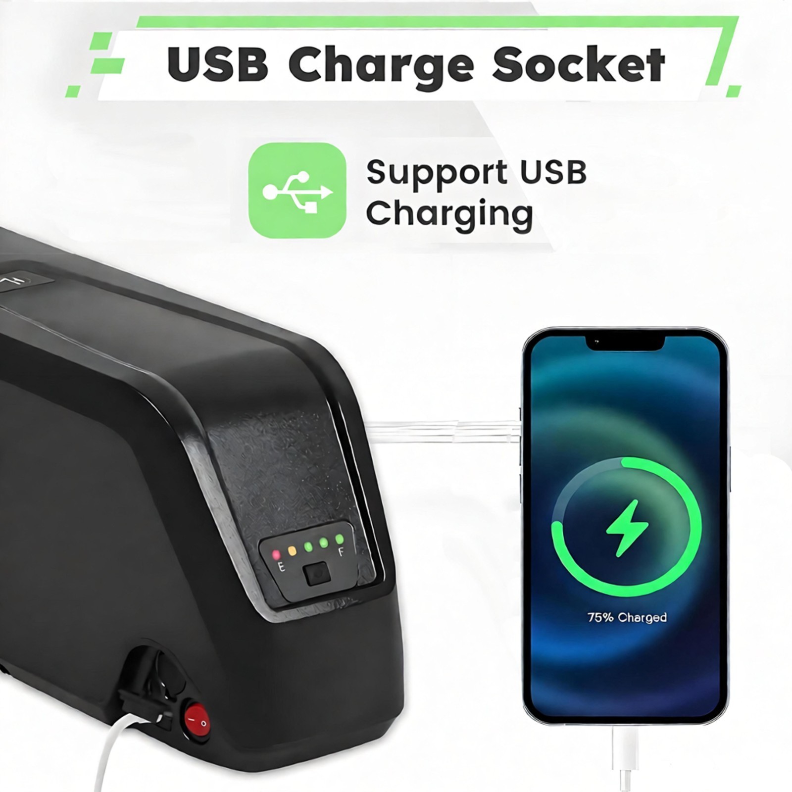 UUG 48V/36V 15Ah 10Ah 20Ah Lithium Ebike Battery for 100-1500W Motor Bicycle US