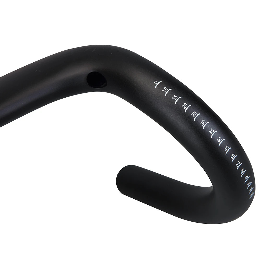 Carbon Fiber Mountain Road Bike Handlebar Full Internal Cable Routing 14° 31.8mm