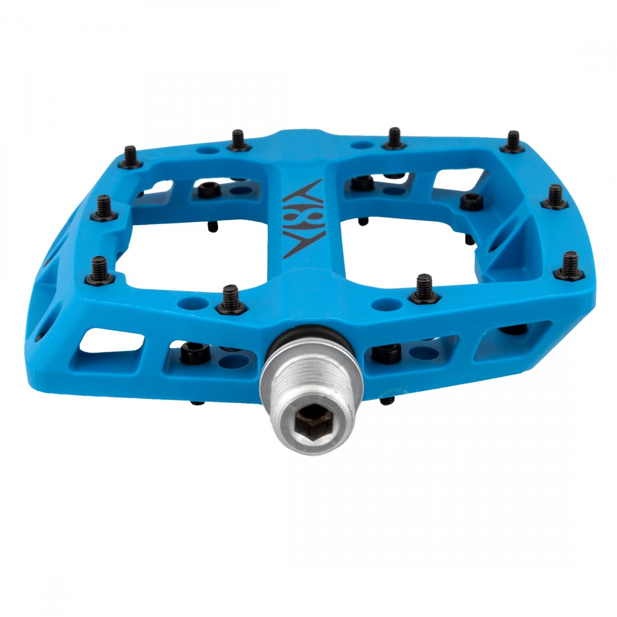 Origin8 Retox Platform Pedals 9/16″ Concave Composite Body Removable Pins Blue