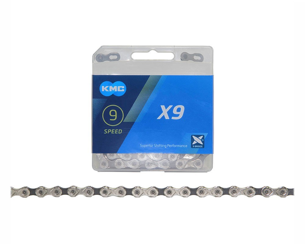 KMC Chain 9 Speed 1/2 x 11/128 116L Black Z99