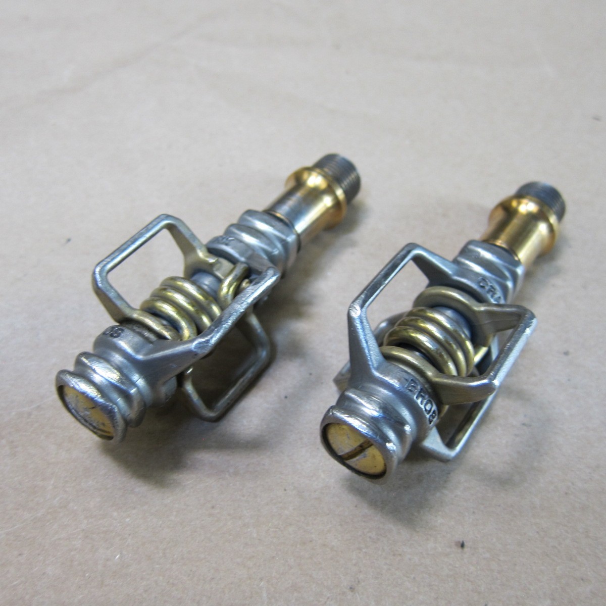 Crank Brothers Egg Beater Ti Pedals Titanium Spindle MTB XC Bike (Bent Cage)