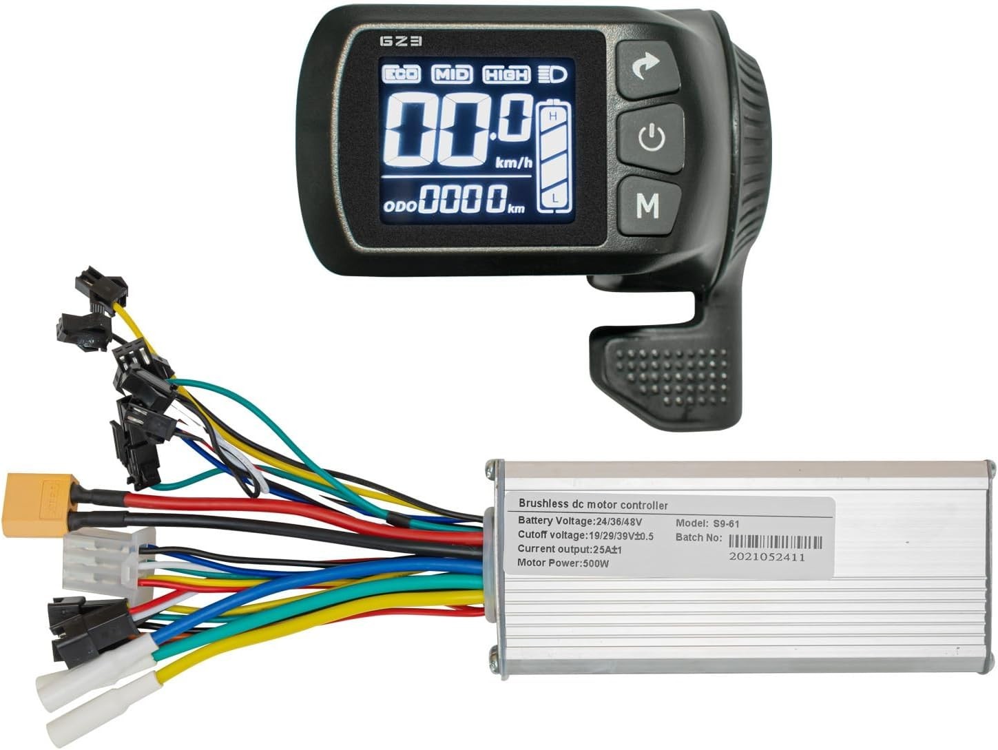 24V 36V 48V Ebike Controller Kit 500W 25A Brushless Motor Controller and Ebik…