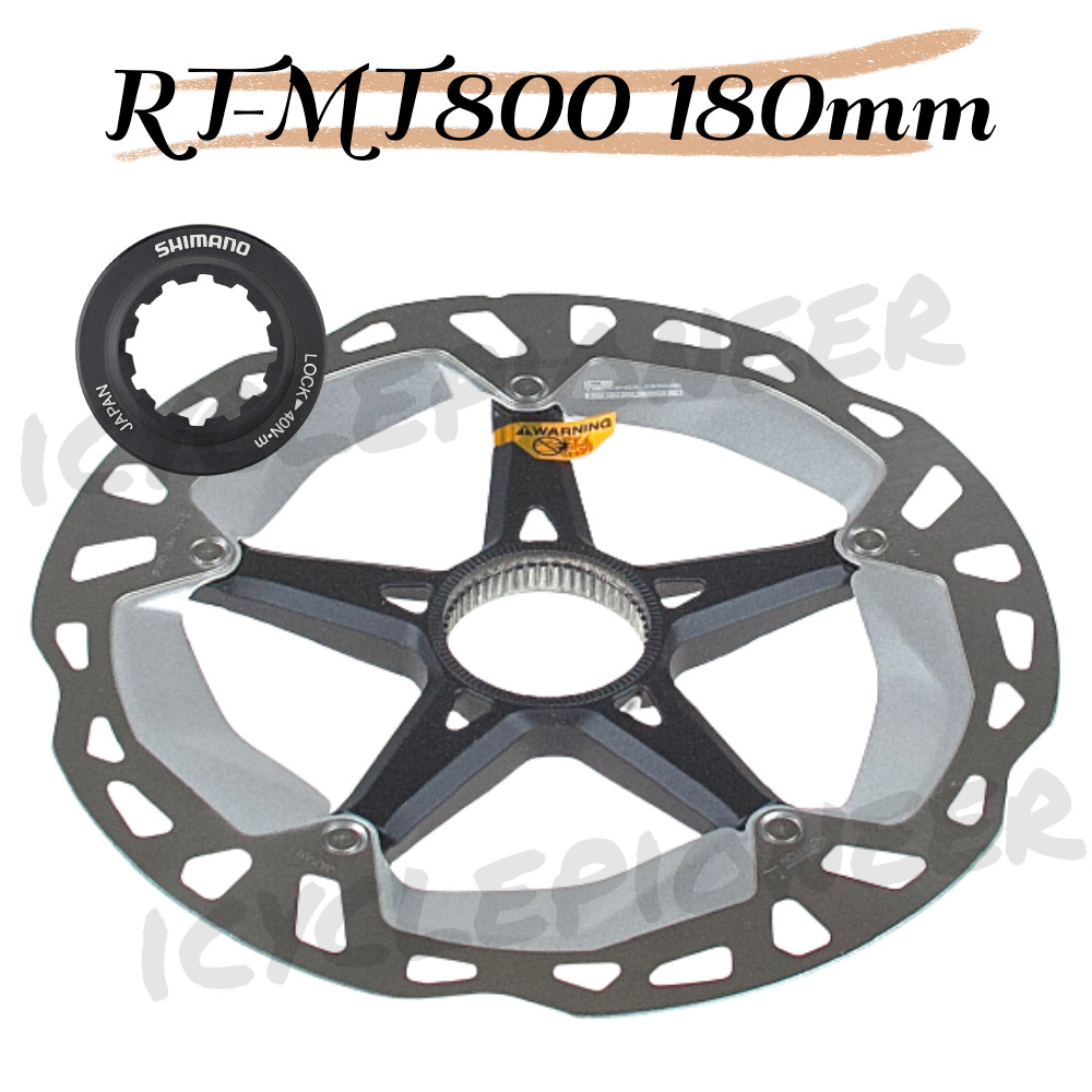 (w/ lock ring) Shimano XT RT-MT800 Disc Brake Rotor 180 mm New