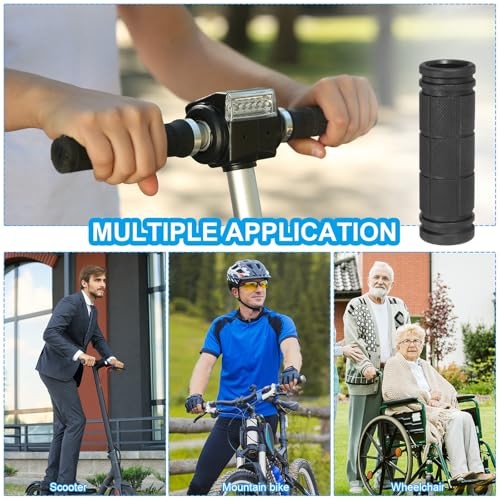 Bike Handlebar Grips, Non-Slip Rubber Bicycle Handle Bar Grip 4.72″x0.75″ Black
