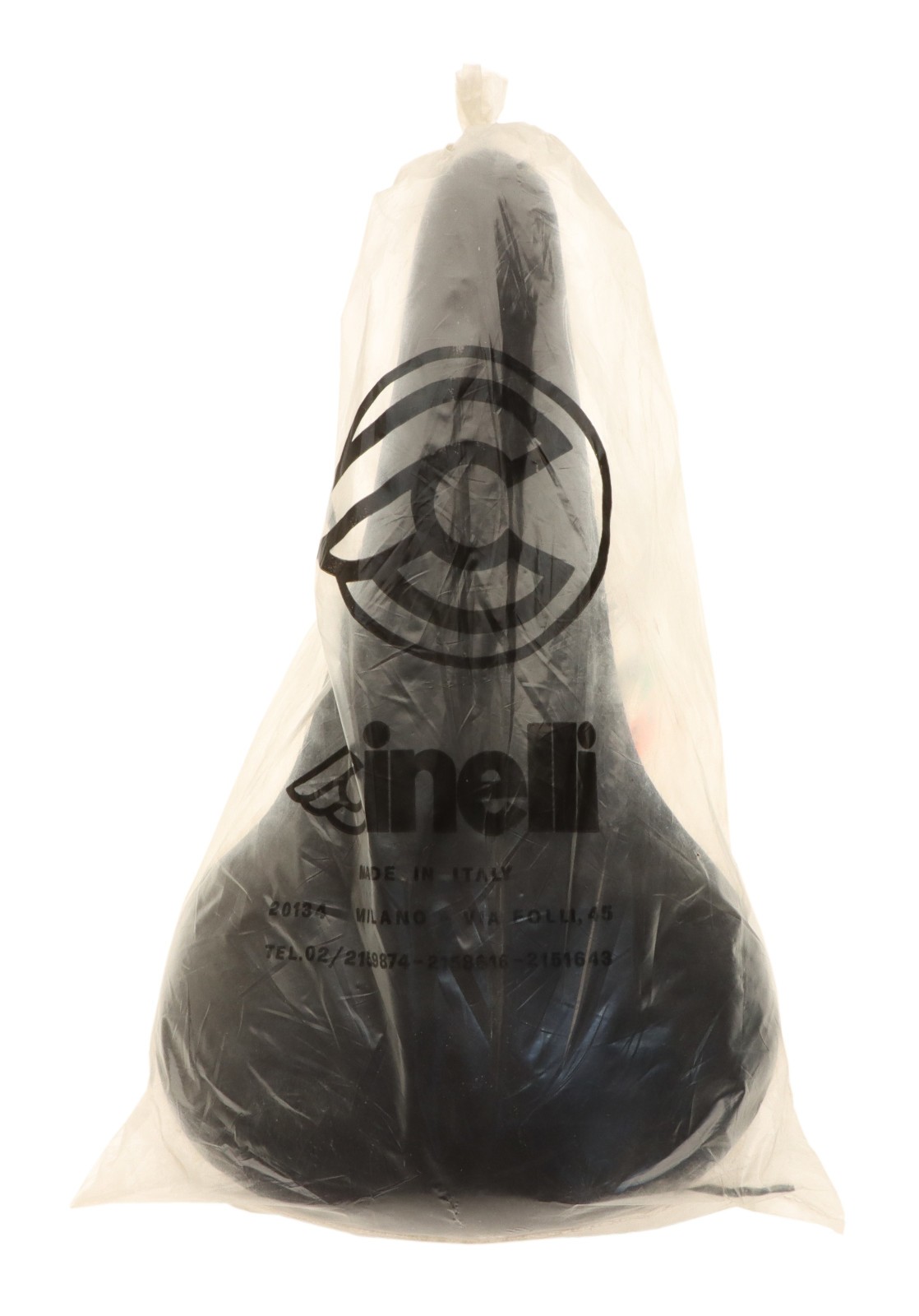 Cinelli Suede Leather Padded Saddle Steel Rails Black Vintage Volare NOS NEW