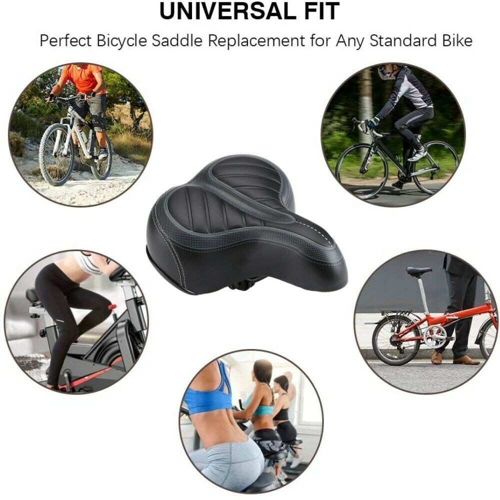 Comfort Wide Big Bum Soft Gel E-bike Bicycle Saddle Seat Air Cushion Gel Pad