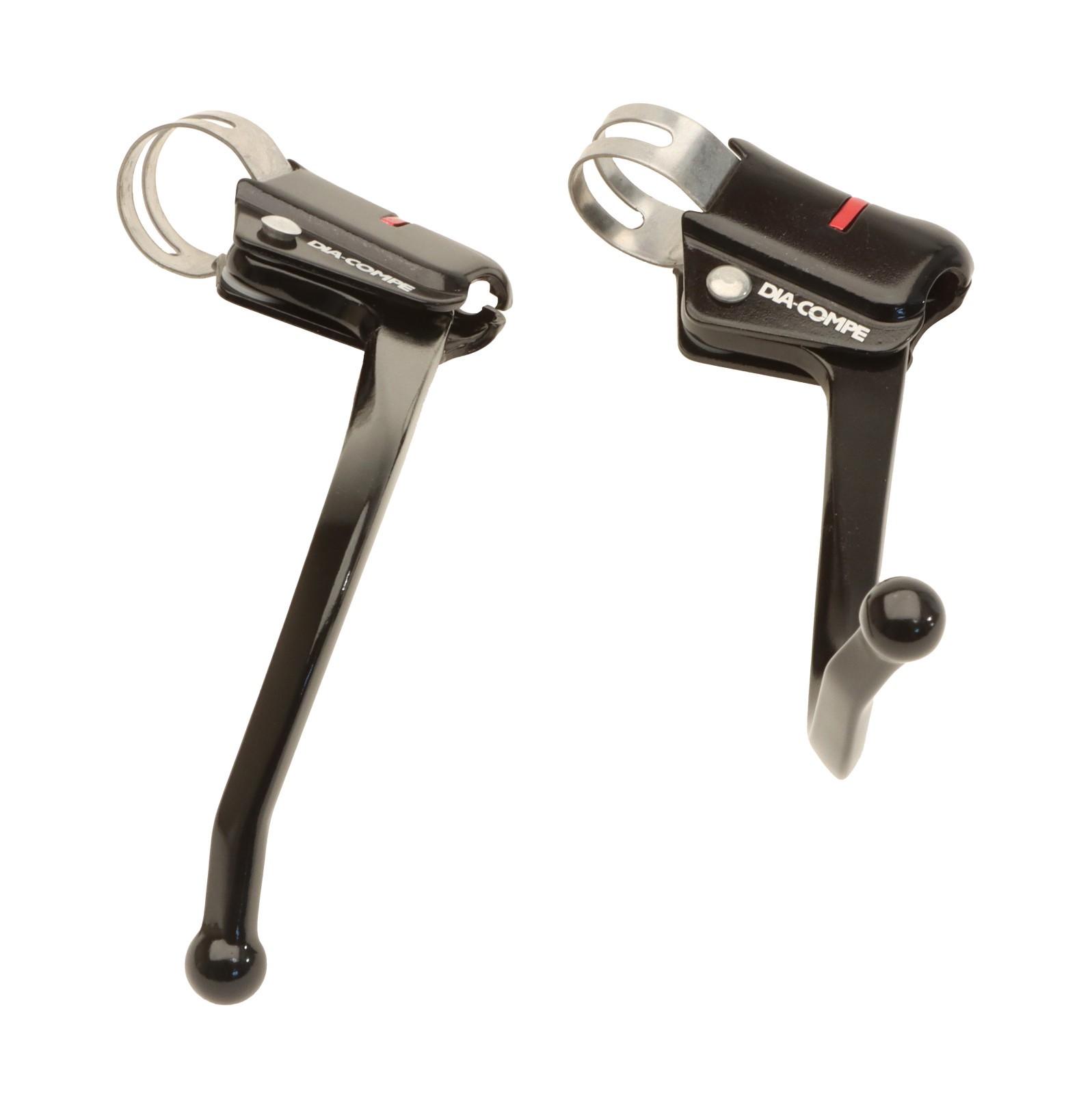 Dia-Compe DC139 Guidonnet Bullhorn Brake Levers 23.8mm Clamp Black NEW NOS