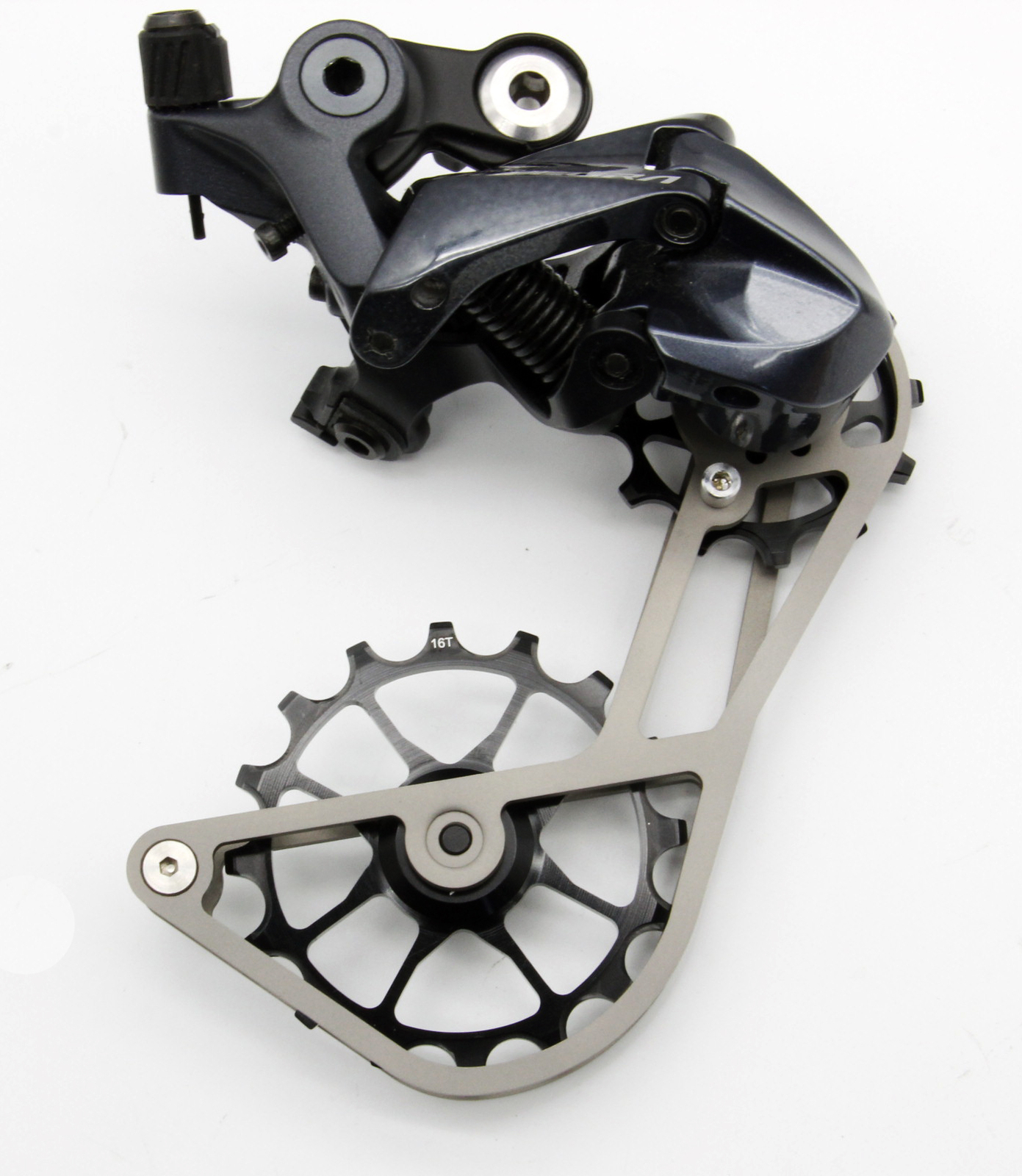 Swishti Narrow-Wide Bike Oversized Fully-CNC Derailleur Pulley 14T Black