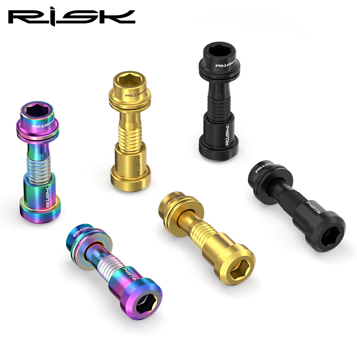 RISK Bicycle Carbon Stem Bolts M5x18mm M5x20mm Titanium Fastener Screw with Nut