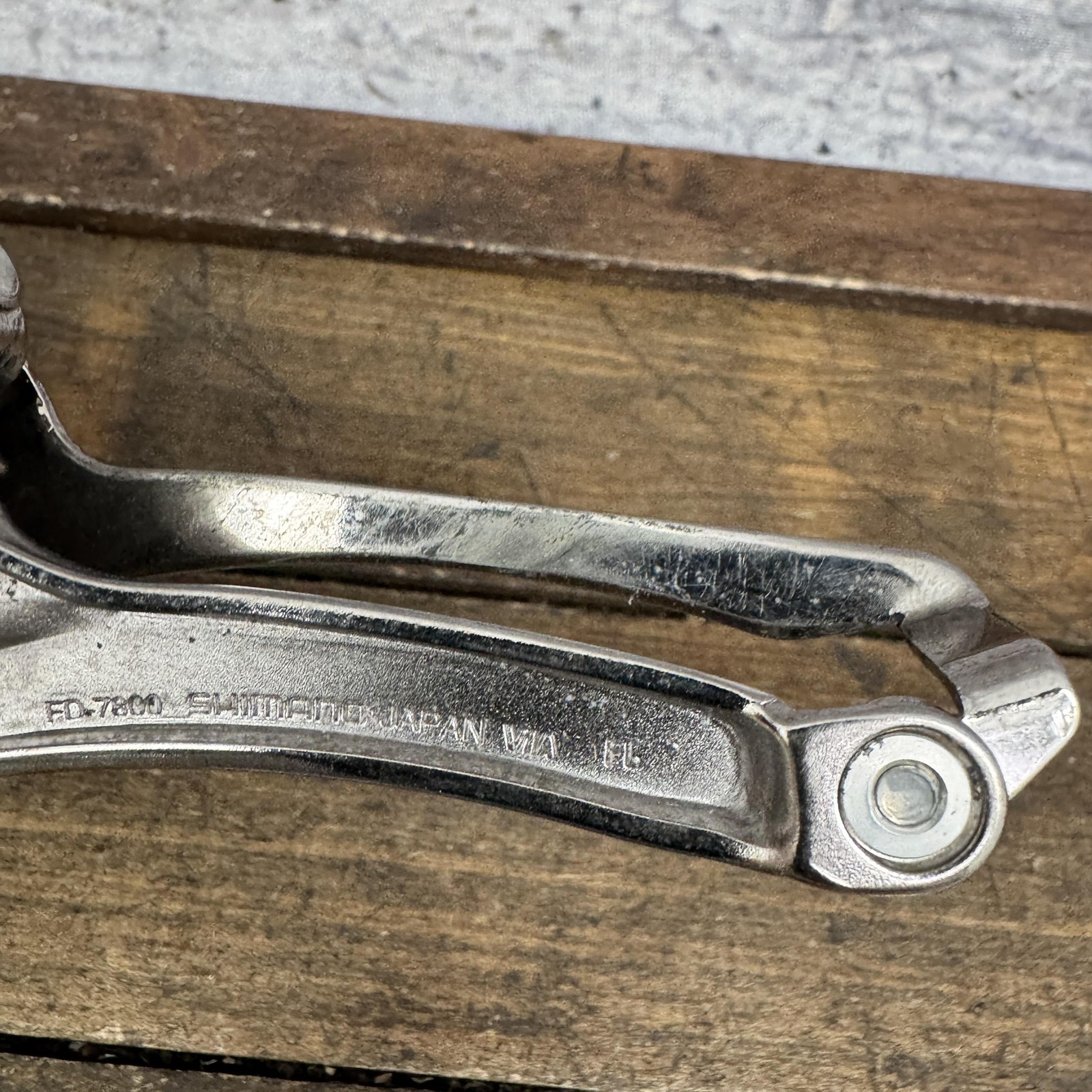 Vintage Shimano Dura-Ace FD-7800 Front Derailleur Braze-On 10s Bottom Pull 10