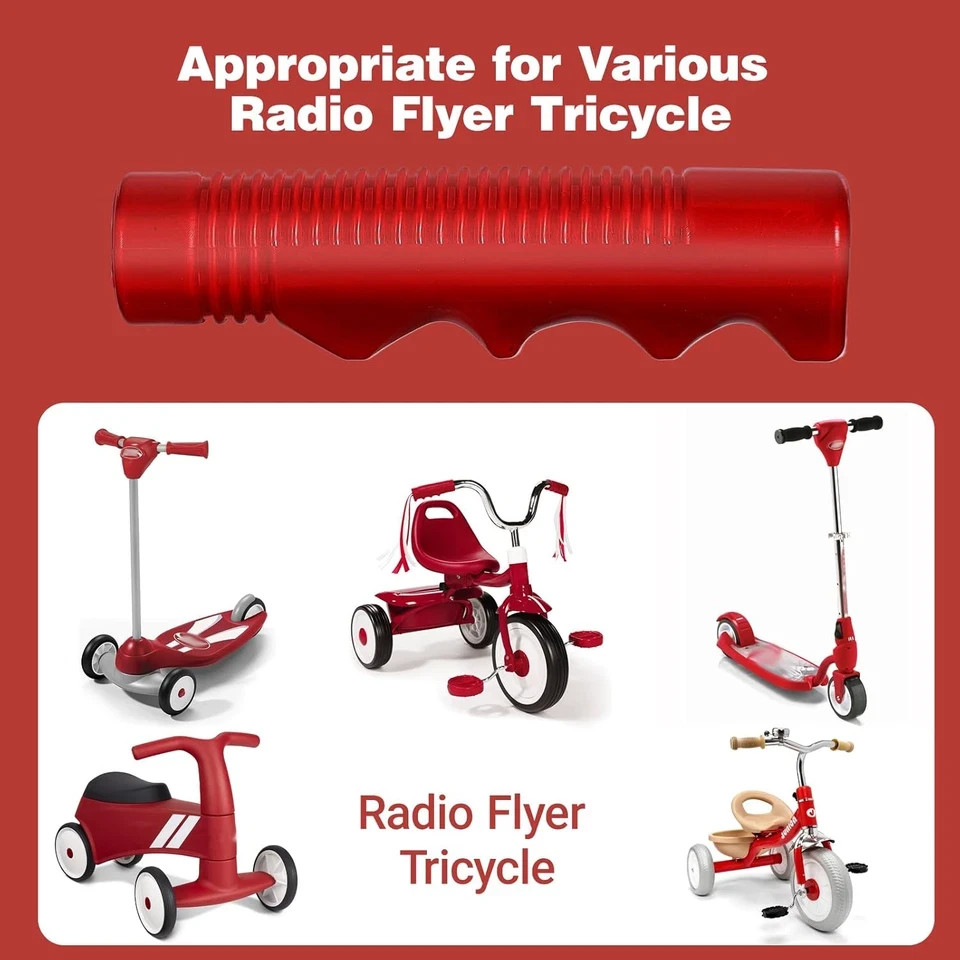 Handlebar Grips Compatible with Tricycle, 3/4 Inch Bicycle Grip, Kids Non-Slip-B