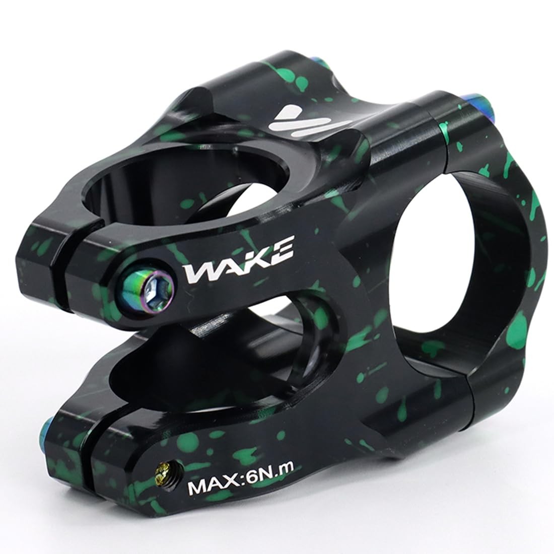 Bike Stem 31.8 Stem 35mm Mountain Bike Stem 0 Degree Black Green 31.8*35mm