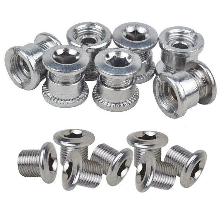 Stainless Steel MTB Road Bike Chainring Screws Bolts Single Double Triple Speeds