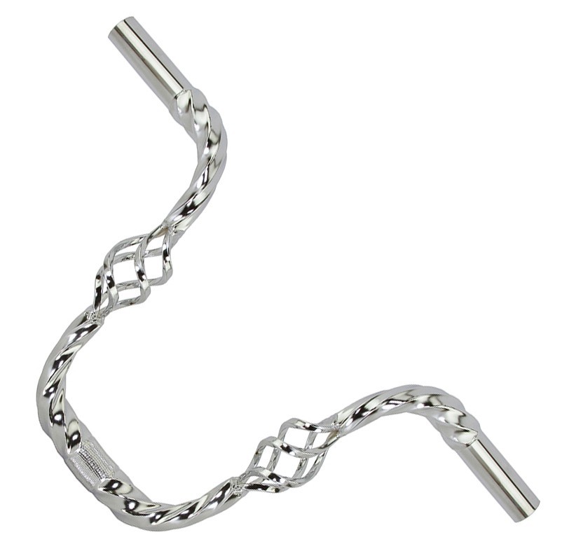 LOWRIDER Kids Bird Cage Twisted Handlebar Chrome 9″ Rise 25.4mm Cruiser Bicycle.